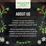Ingredients list on Frontier Co-op Organic Alfalfa Leaf package