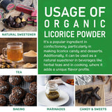 Ingredients list on Jiva Organics Licorice Root Powder
