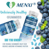 Ingredients list on MENXI Magnesium Gummies packaging