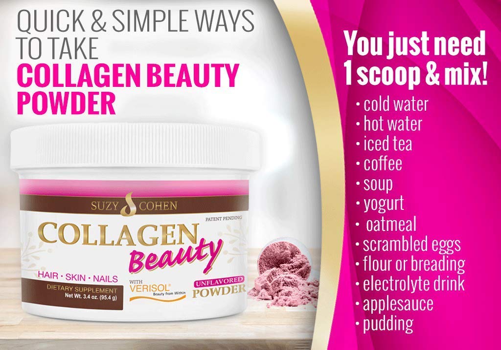 Ingredients list on Script Essentials Collagen Beauty Powder packaging