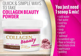 Ingredients list on Script Essentials Collagen Beauty Powder packaging