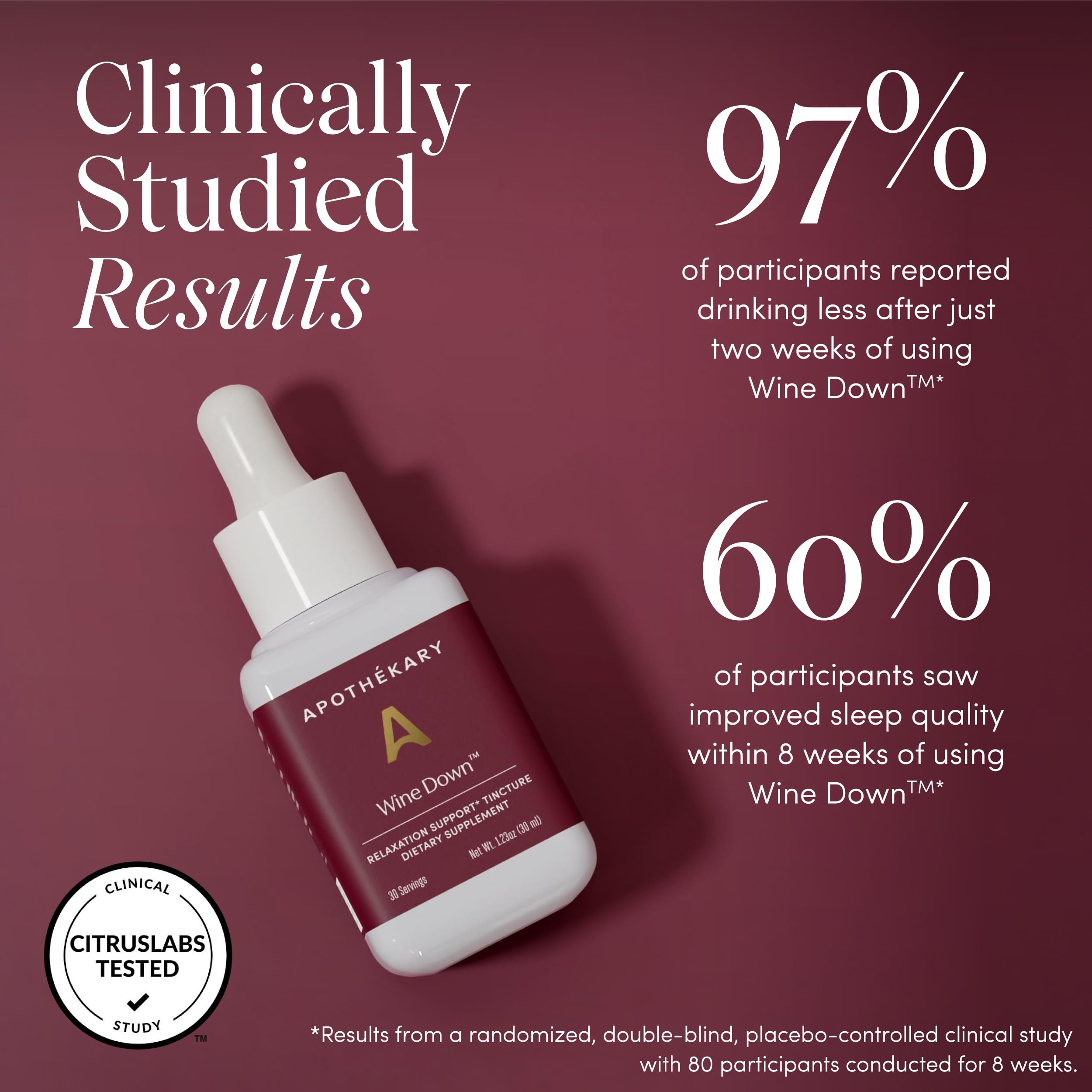 Ingredients of Apothékary Wine Down Herbal Drops
