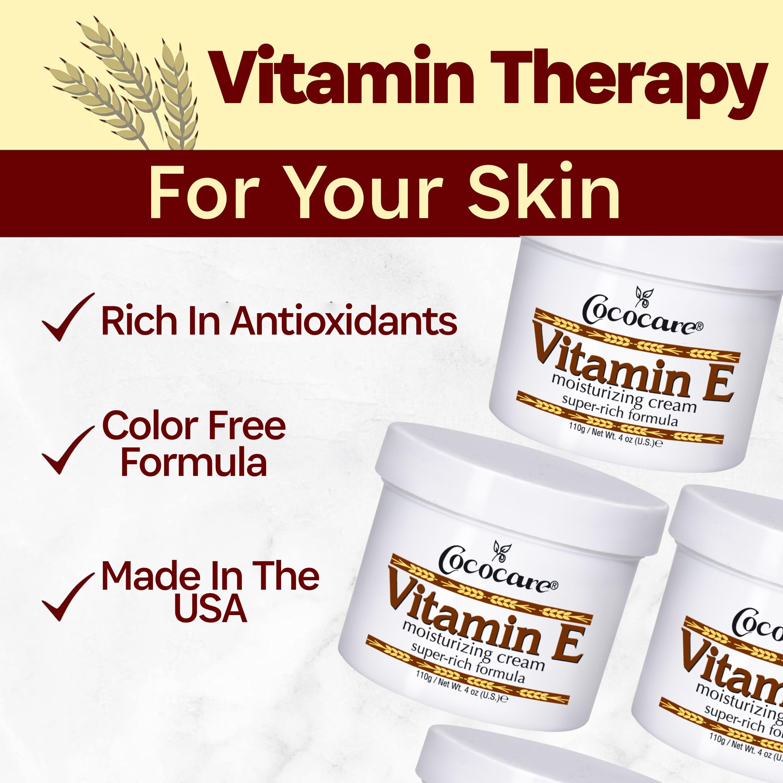 Ingredients of COCOCARE Vitamin E Super Rich Moisturizing Cream