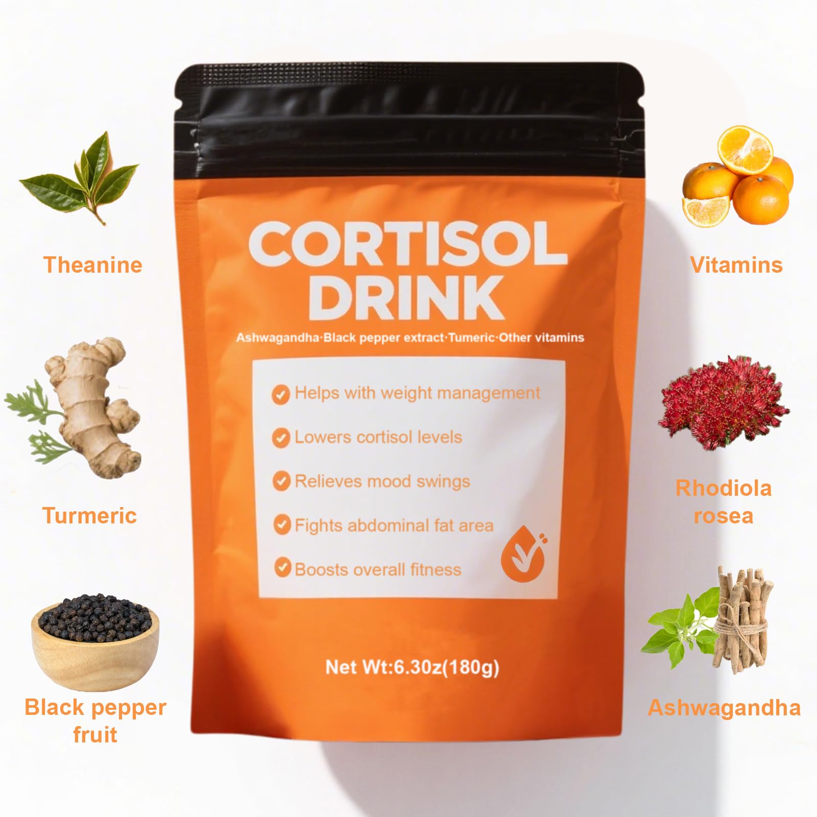 Ingredients of COLEPSW Cortisol Drink Powder