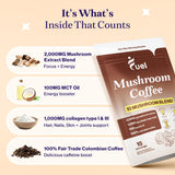 Ingredients of Fuel Organic Mushroom Coffee