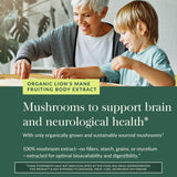 Ingredients of Gaia Herbs Lion's Mane Mushroom Gummies