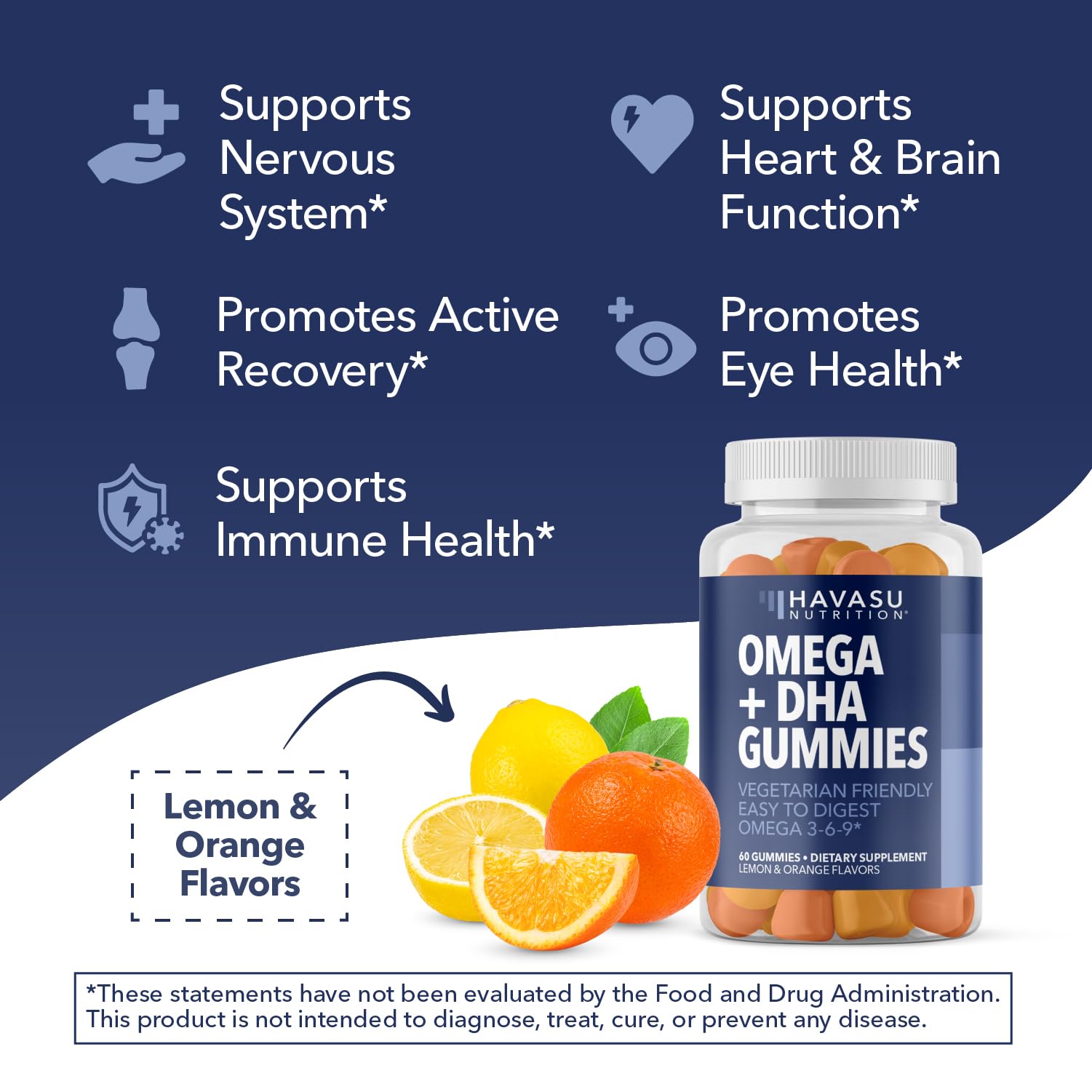 Ingredients of HAVASU NUTRITION Omega 3-6-9 Gummies
