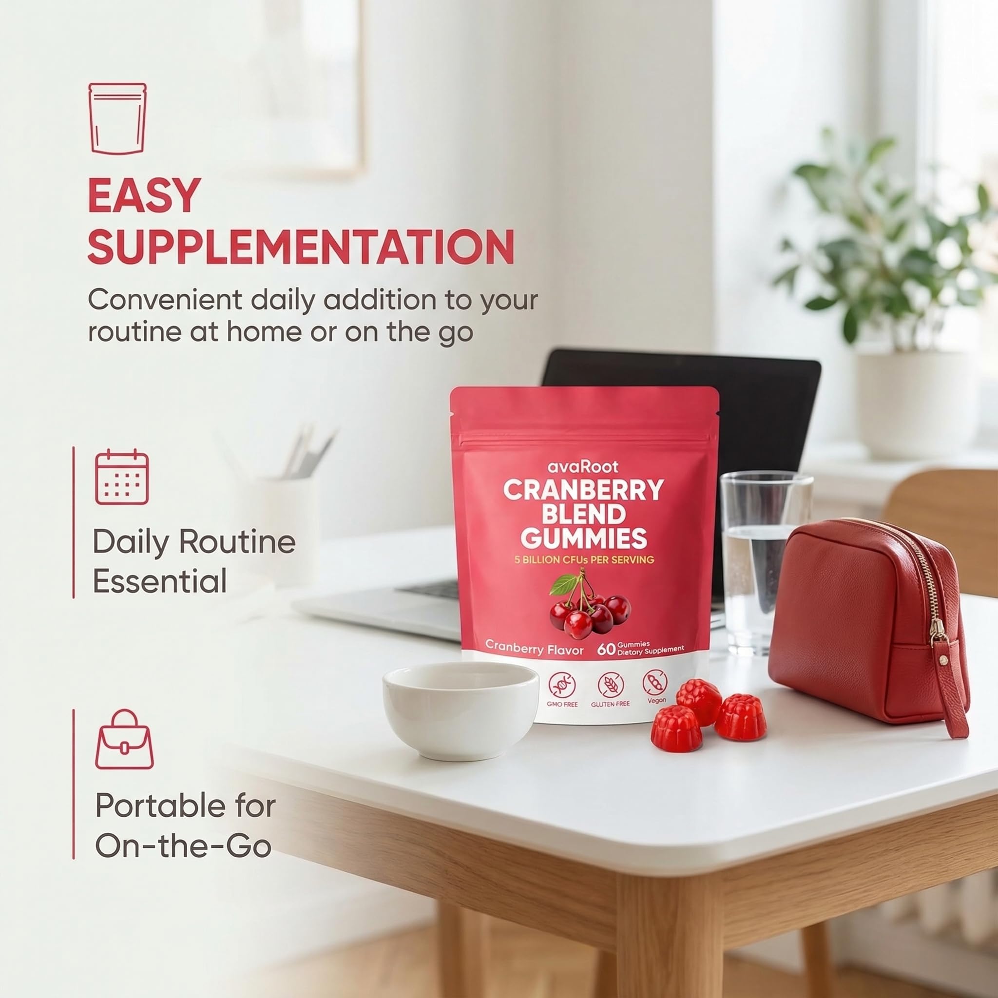 Ingredients of KBKTWOLT Cranberry & Probiotic Gummies