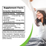 Ingredients of NaturesPlus Melatonin Spray Pack of 2