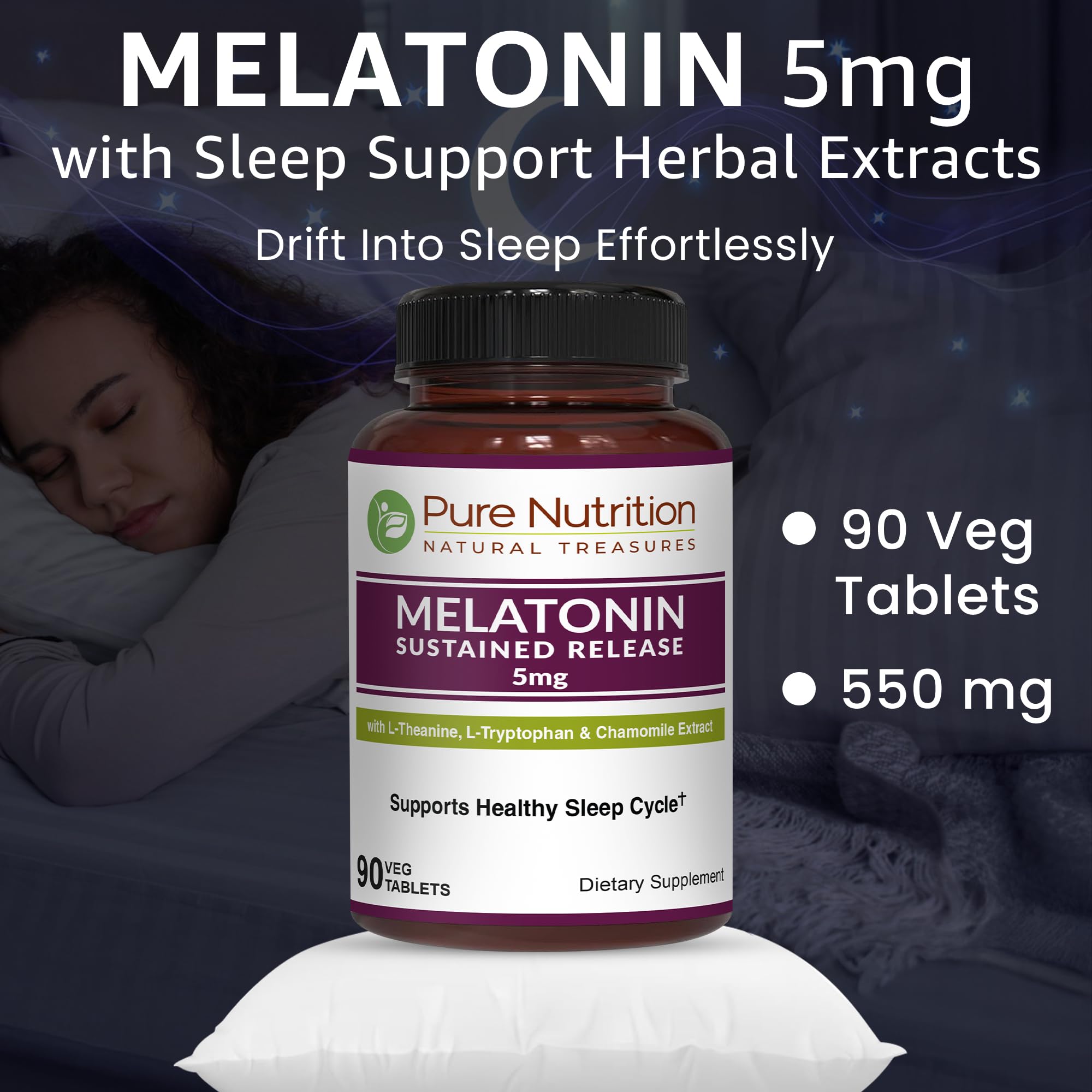 Ingredients of PURE NUTRITION Melatonin 5mg