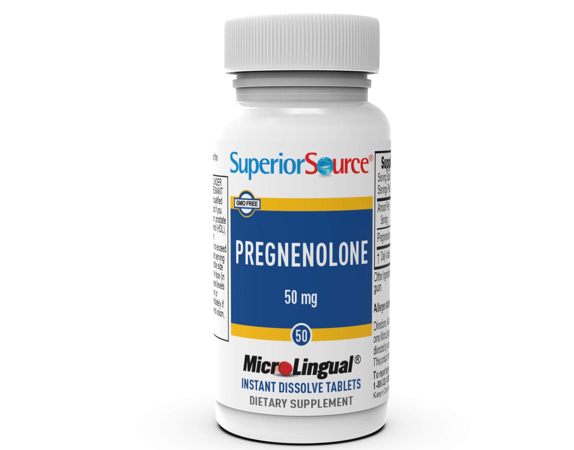 Ingredients of quality Source Pregnenolone Supplement Tablets