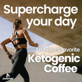 Ingredients of Rapid Fire Keto Coffee Caramel Macchiato displayed on a table