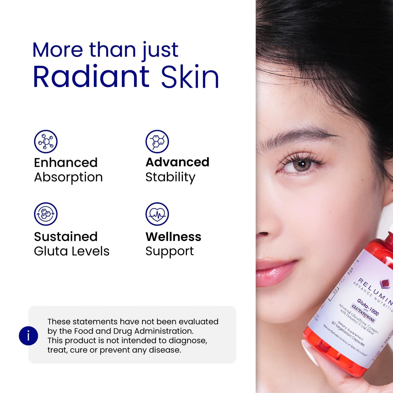 Ingredients of Relumins Advanced Glutathione Complex 1000mg