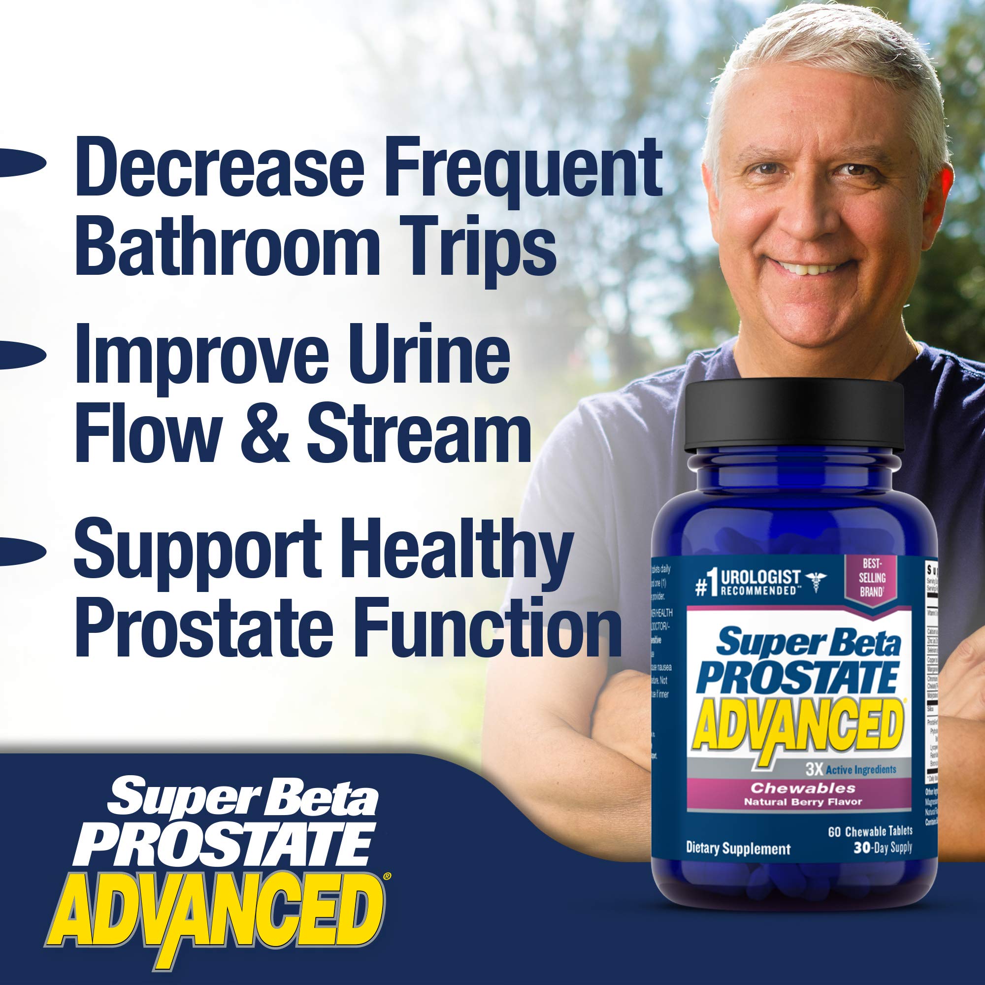Ingredients of SUPER BETA PROSTATE Advanced chewable tablets