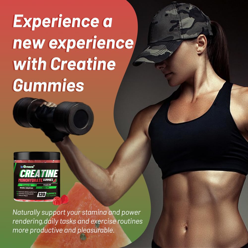 inGreens Creatine Gummies nutritional information label