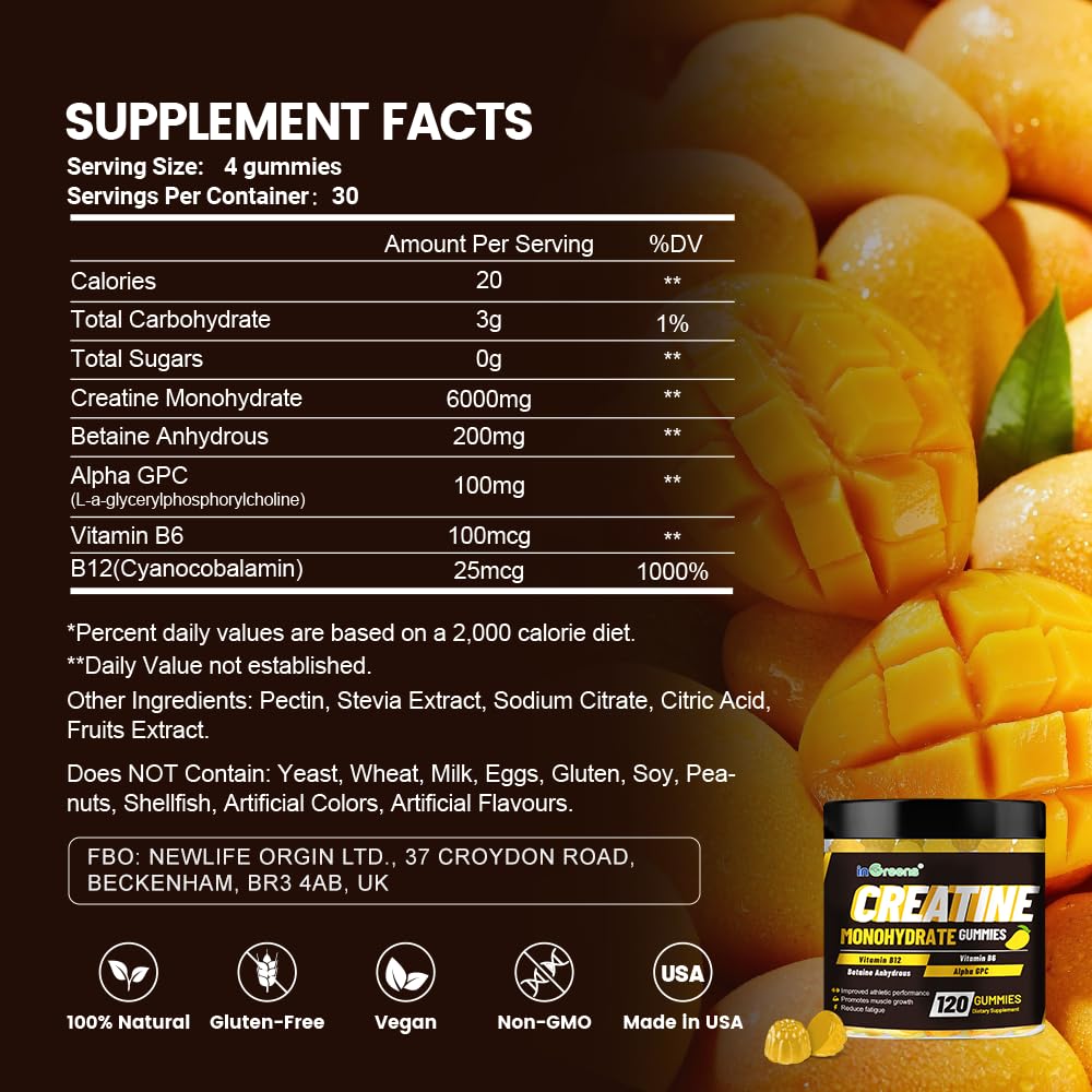 inGreens Creatine Monohydrate Gummies packaging