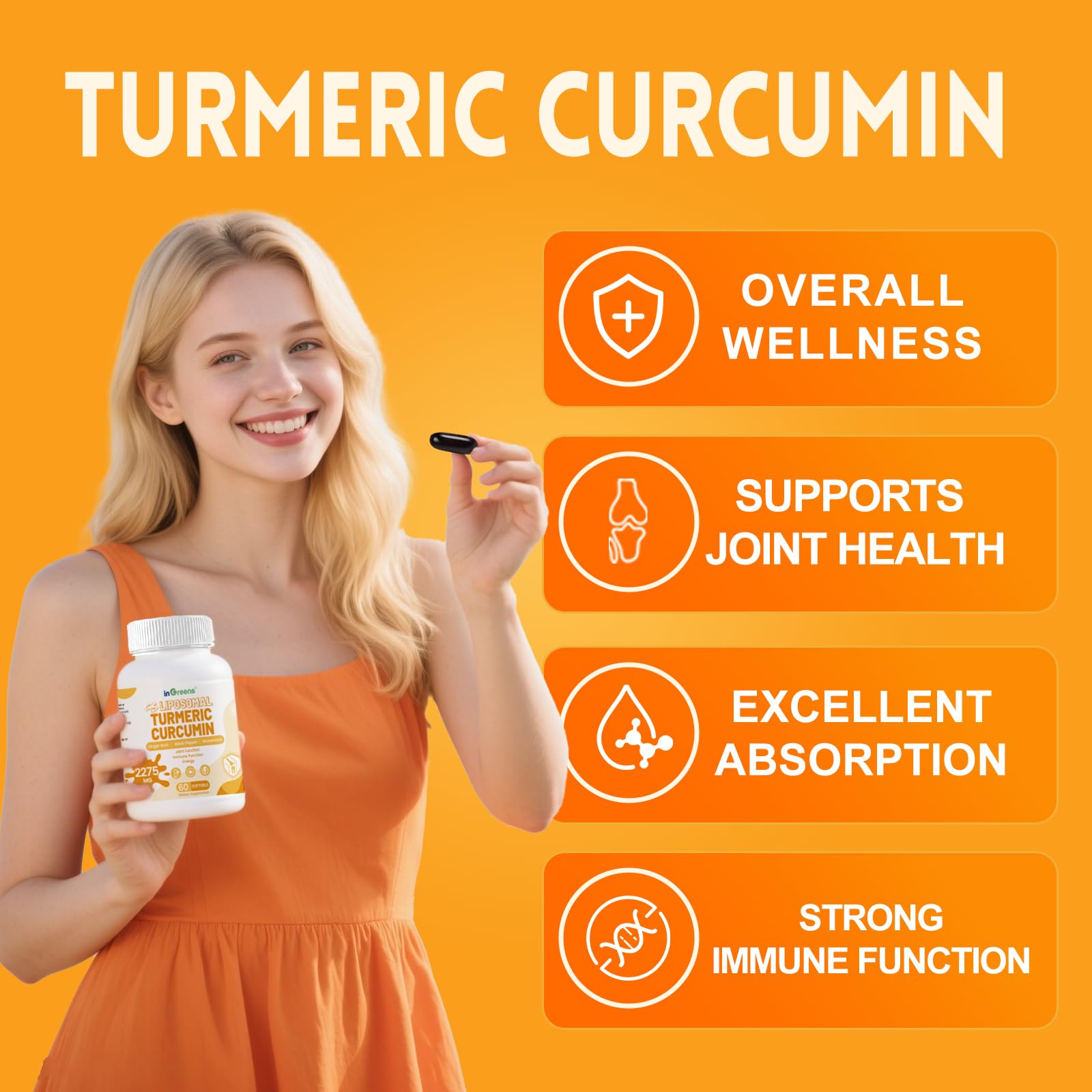inGreens Liposomal Turmeric Supplement in a lifestyle setting