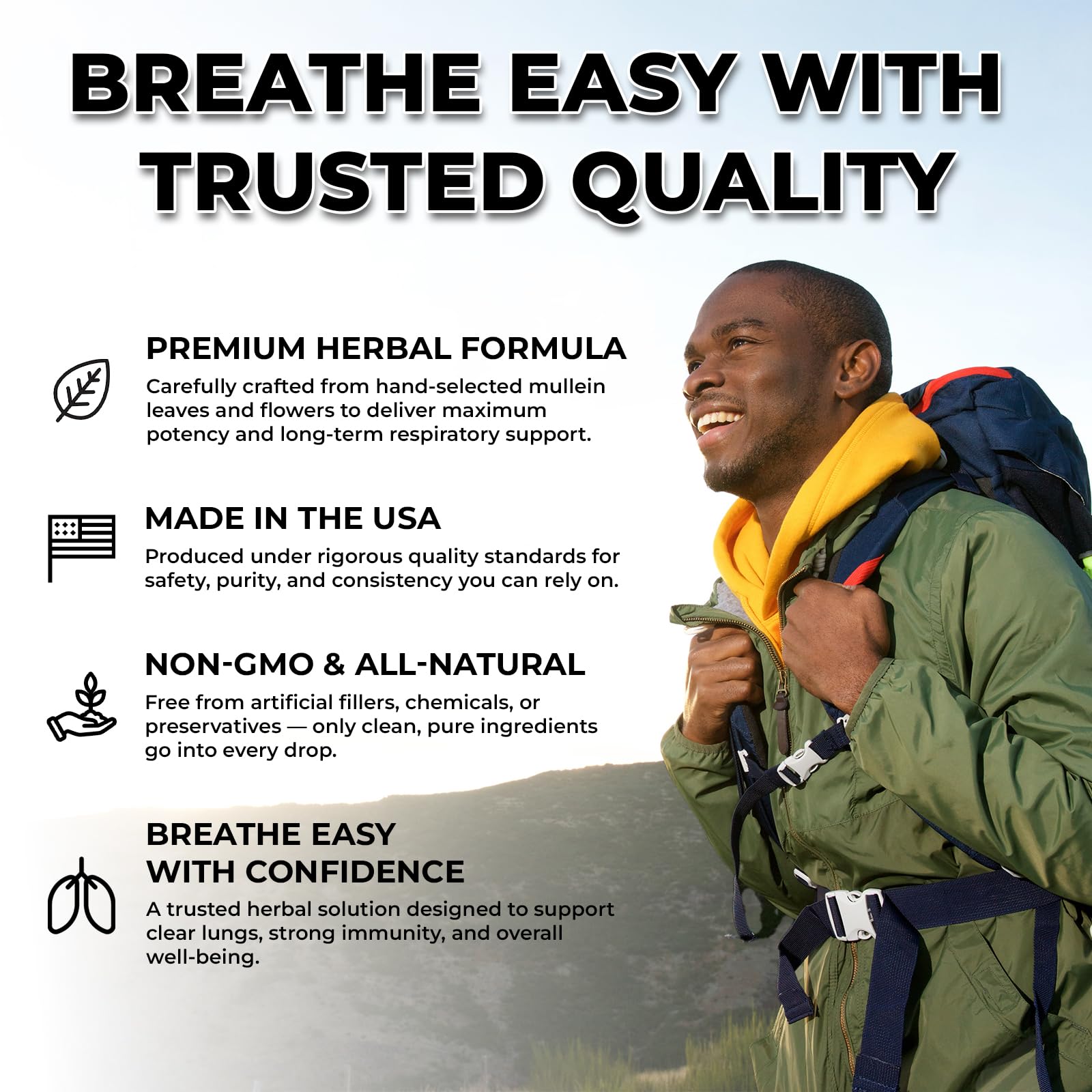 Inhale Mullein Drops 4oz in lifestyle setting