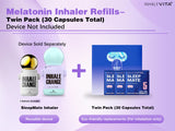 INHALEVITA Melatonin Inhaler Capsules in a travel bag