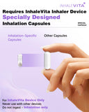 INHALEVITA Melatonin Inhaler Capsules in hand