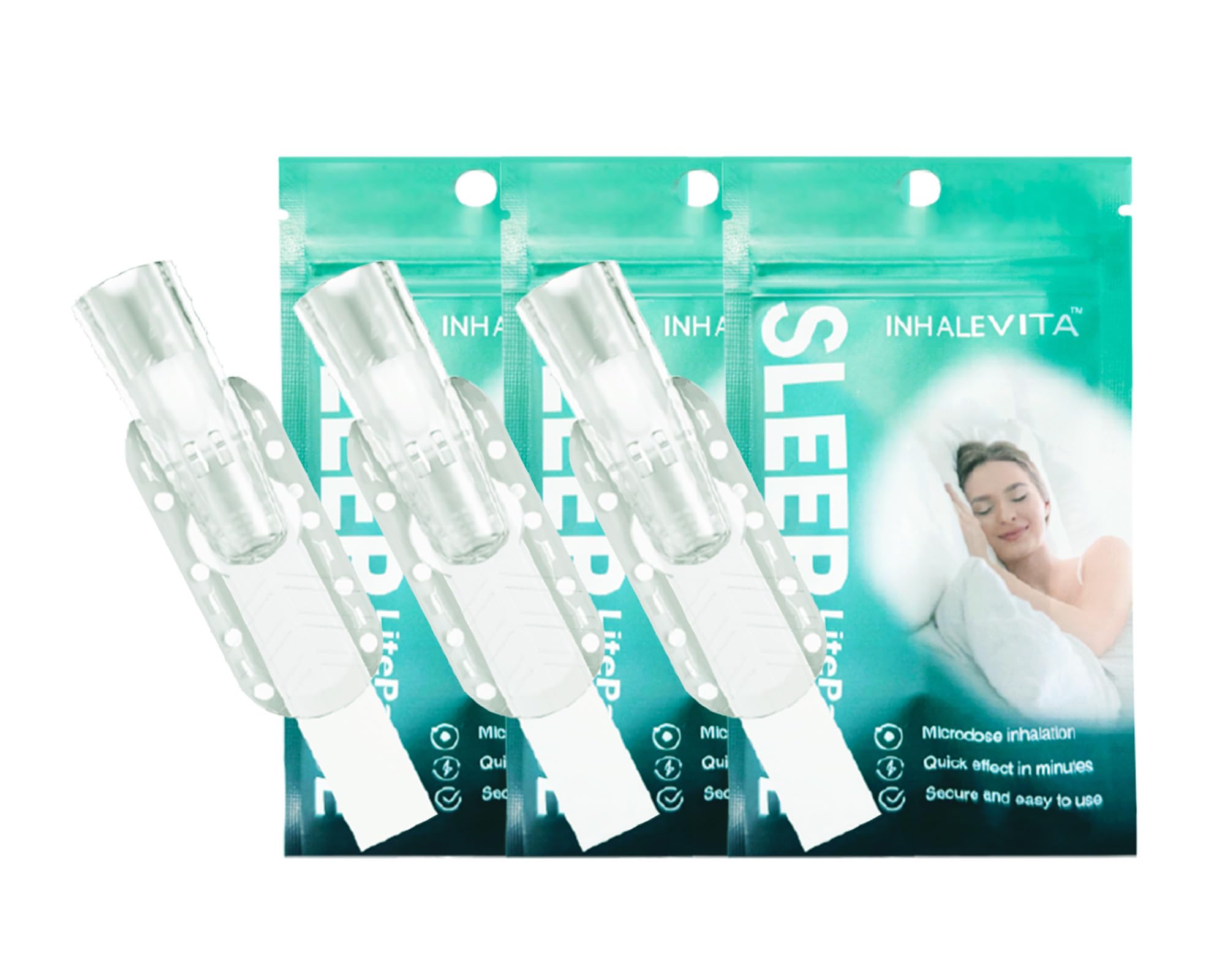 INHALEVITA Melatonin Inhaler front view with packaging