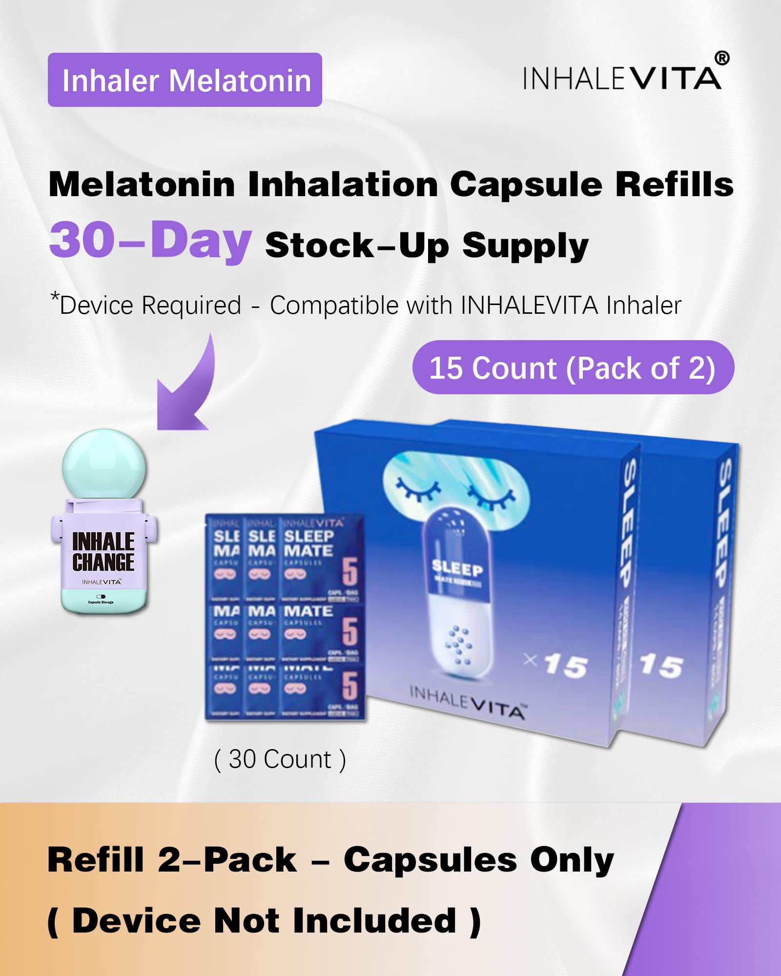INHALEVITA Melatonin Inhaler packaging