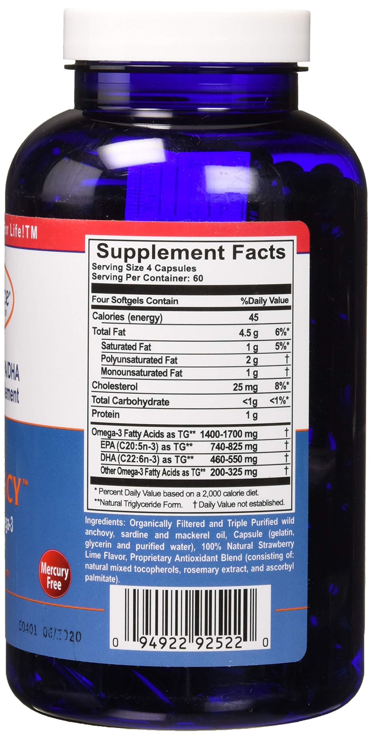 Innate Choice Fish Oil Capsules Omega Sufficiency Strawberry Lime flavour close-up