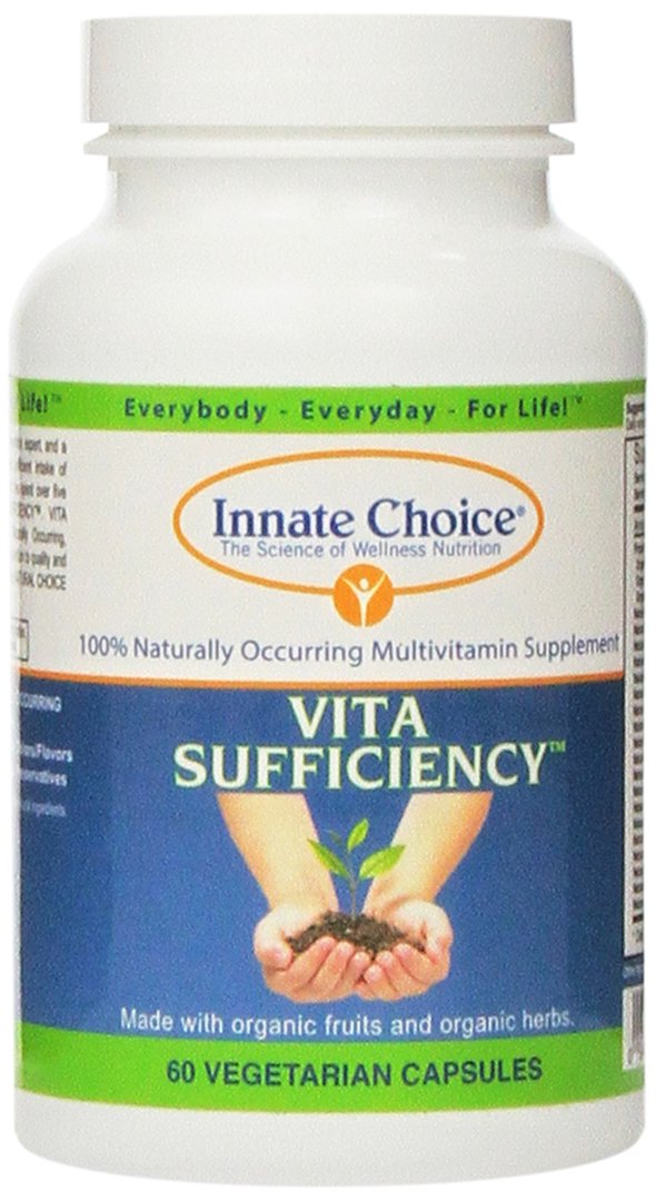 Innate Choice Vita Sufficiency Organic Multivitamin 60 capsules front view