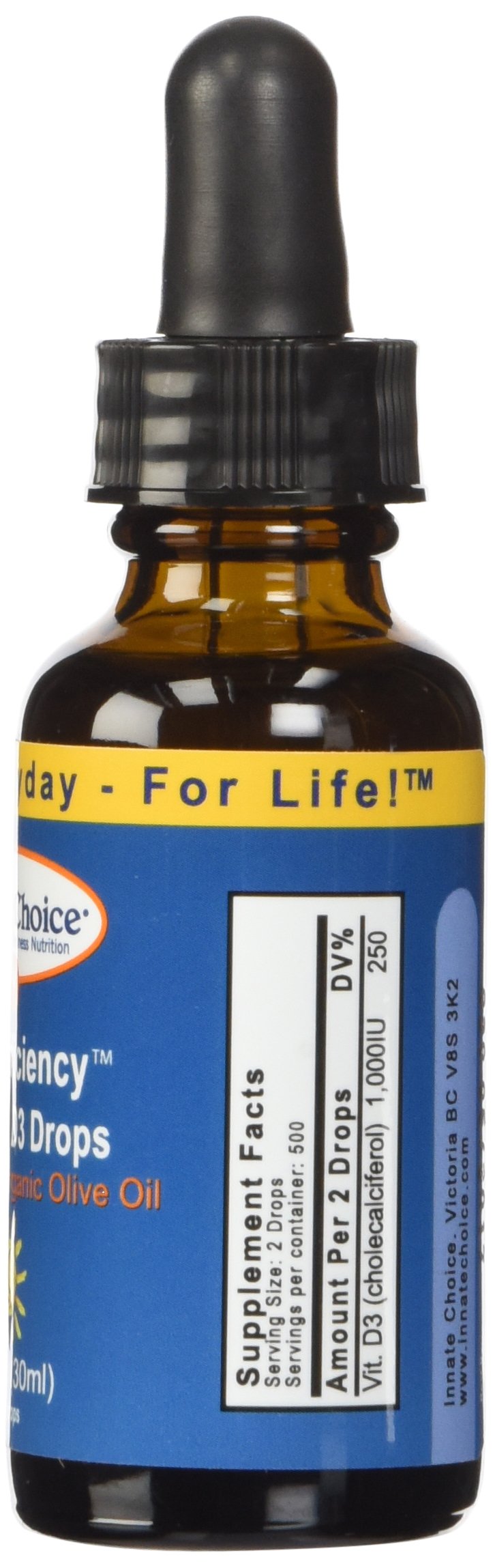 Innate Choice Vitamin D3 Drops dropper close-up