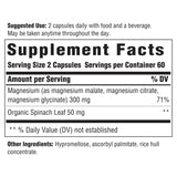 INNATE Magnesium Supplement 300mg side view with capsules
