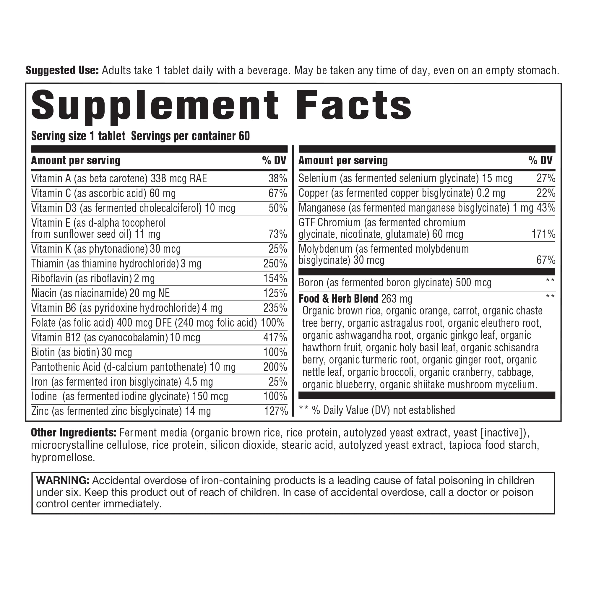 Innate Response Formulas One-A-Day Multivitamin for Women 40+ packaging