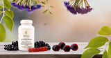 Innate Skin Acne Chewable Supplements with fresh strawberries and mango
