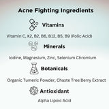 Innate Skin Multivitamins back view showing nutritional information