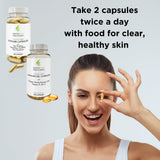 Innate Skin Multivitamins lifestyle scene with a glass of water