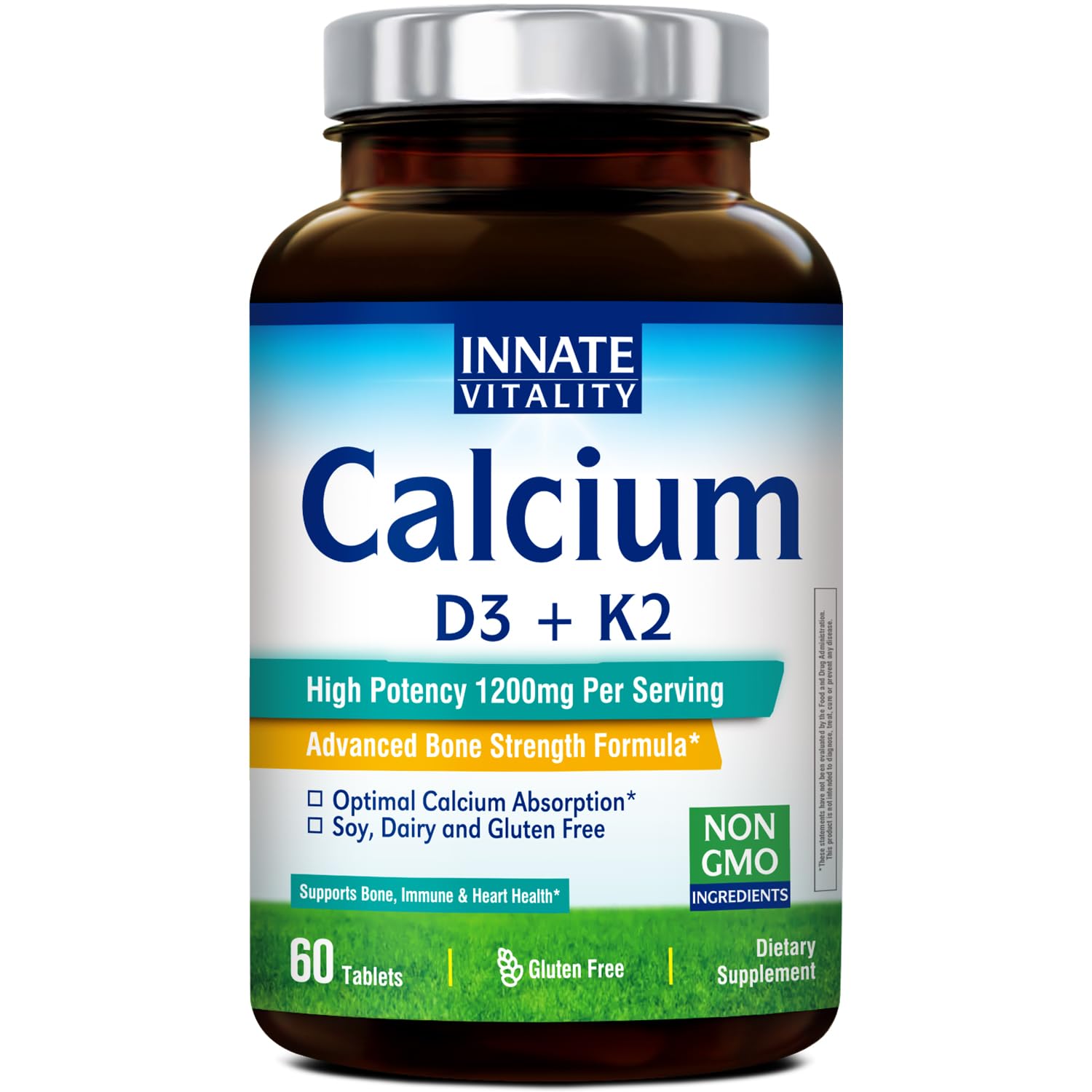 Innate Vitality Calcium Supplement bottle front view
