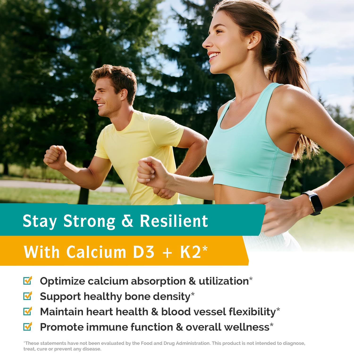 Innate Vitality Calcium Supplement bottle with dosage information