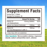 Innate Vitality Calcium Supplement side view showing label