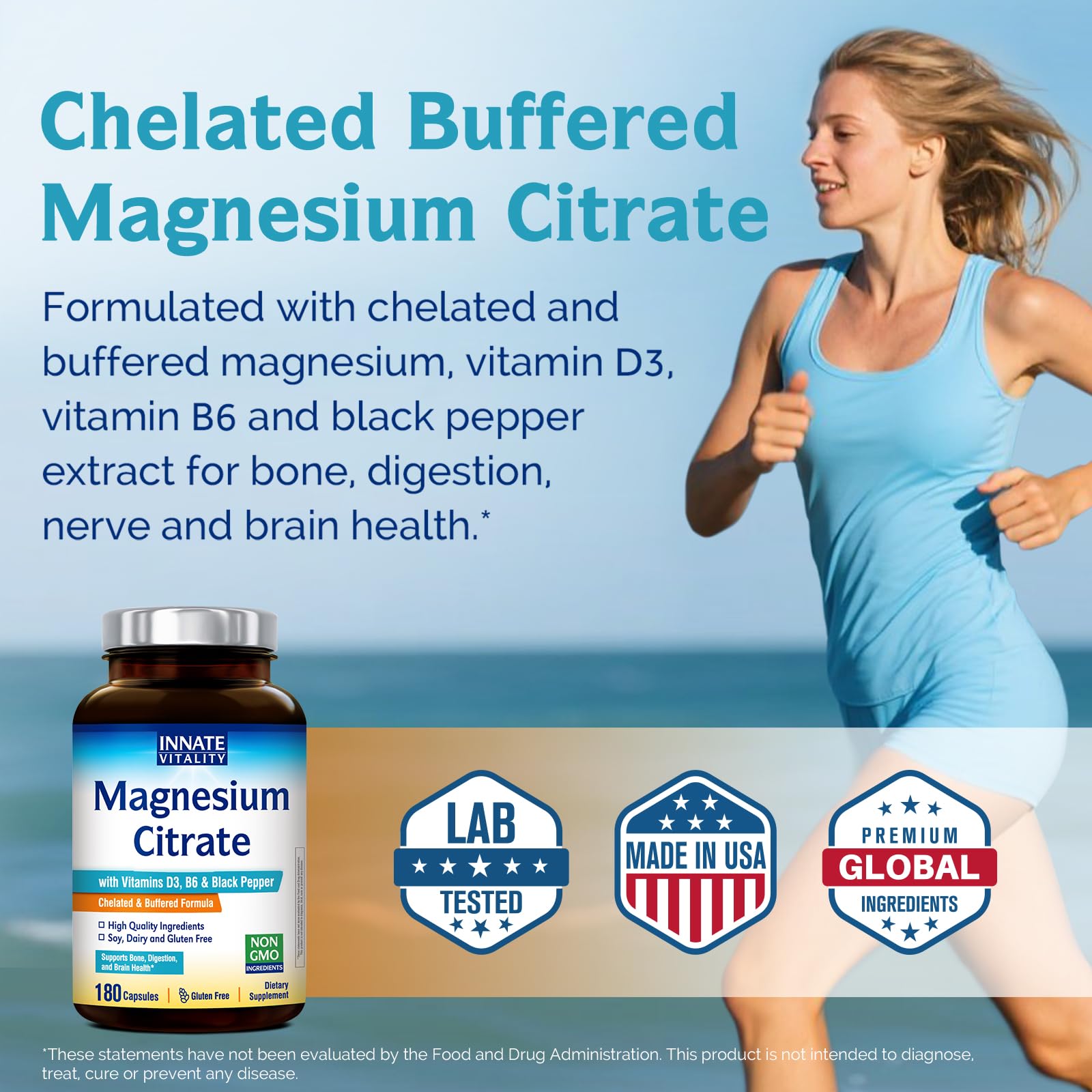 Innate Vitality Magnesium Citrate 420mg capsule close-up
