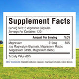 Innate Vitality Magnesium Complex 210mg capsule bottle side view