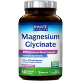 Innate Vitality Magnesium Glycinate 400mg capsules front view