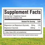 Innate Vitality Magnesium Glycinate 400mg capsules side view