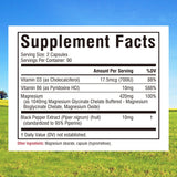Innate Vitality Magnesium Glycinate + 420mg capsules back view