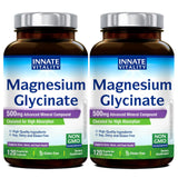 Innate Vitality Magnesium Glycinate 500mg supplement front view