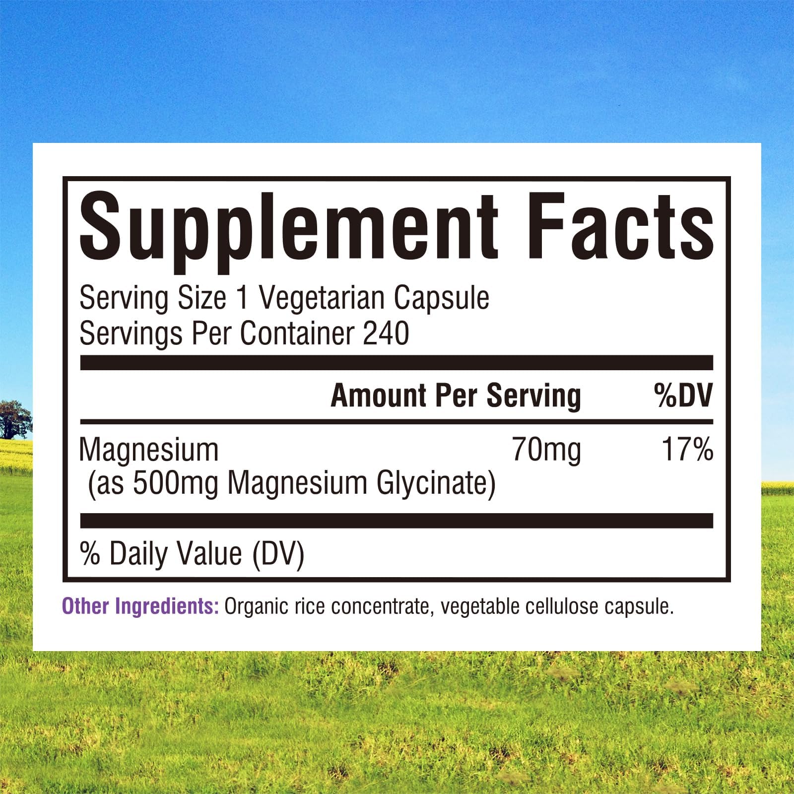 Innate Vitality Magnesium Glycinate bottle with label