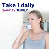 Innate Vitality Magnesium Glycinate capsules and a glass of water