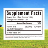 Innate Vitality Methyl B12 2500mcg packaging side view