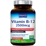 Innate Vitality Methyl B12 2500mcg sublingual tablets front view