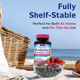 Innate Vitality Probiotics capsules on a wooden table