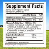 Innate Vitality Probiotics for Women back view of packaging