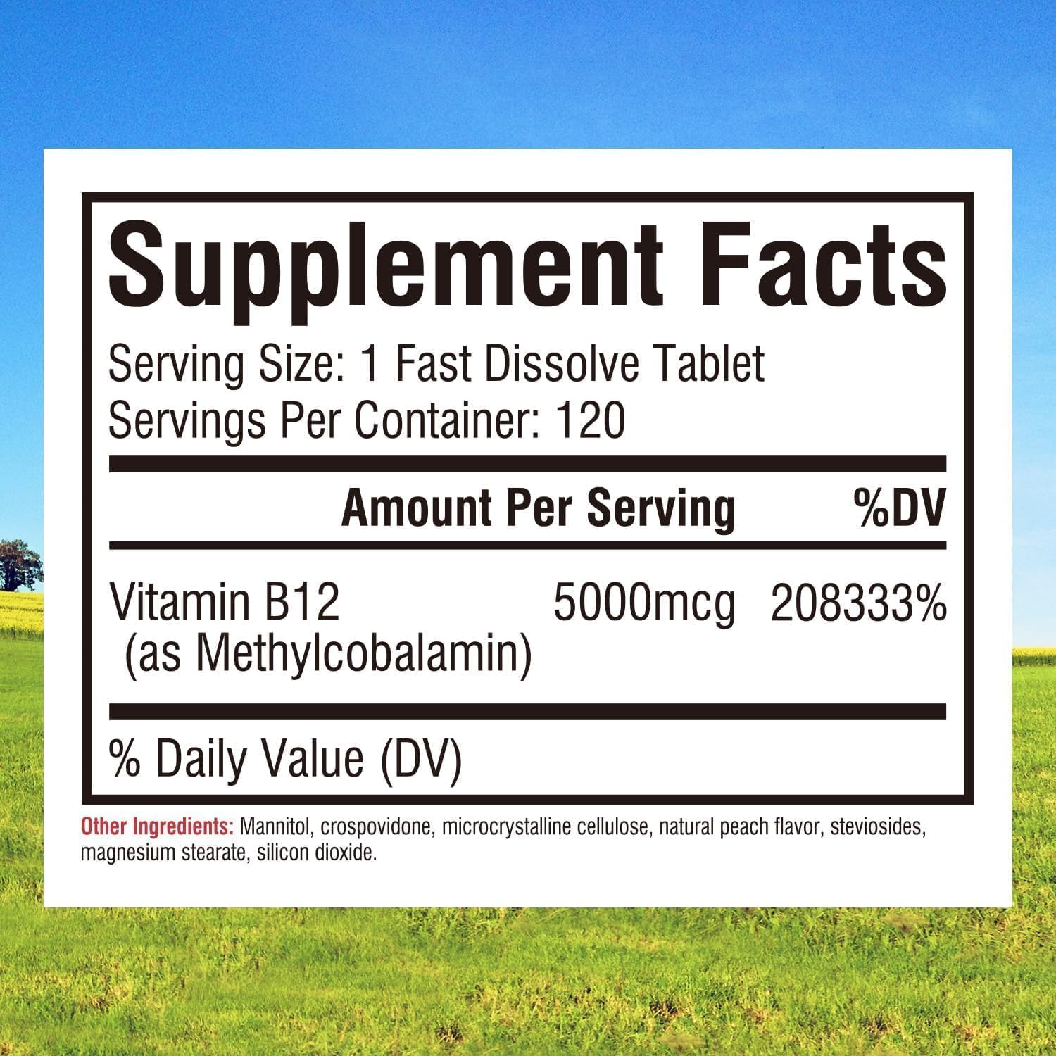 Innate Vitality Vitamin B12 Sublingual Tablets packaging